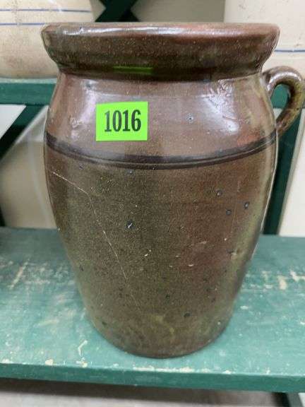Stoneware Crock with Handle image