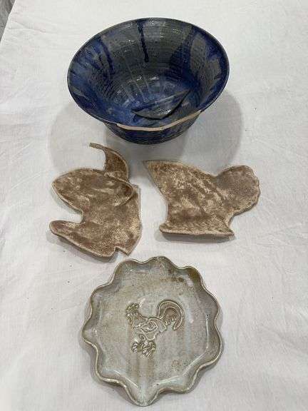 Broken Pottery and a Rooster Dish from the Potter's Mill. image