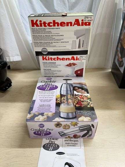 KitchenAid Fruit/Vegetable Strainer, Food Grinder, Wilton Cookie Pro Ultra II image