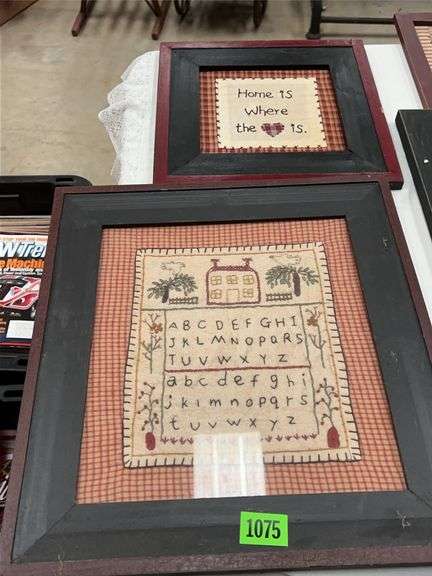 Framed Decorative Stitched Art image