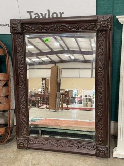 Ornate Framed Metal Wall Mirror image