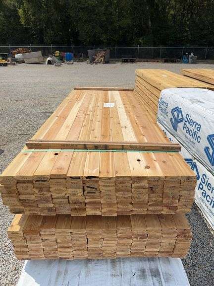 Western Red Cedar Decking/Fencing Lumber - 120 Pieces image