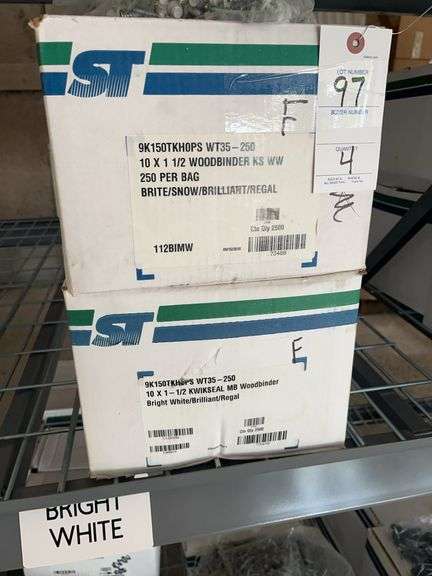 4 Boxes 10 x 1 1/2 WOODBINDER KS WW Screws image