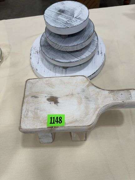 Painted Wooden Decorative Stands image