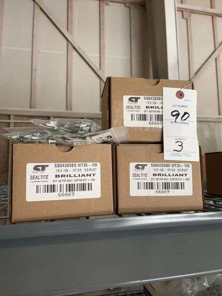 3 Boxes SealTite SSD43SSBS WT35-100 Rivets image