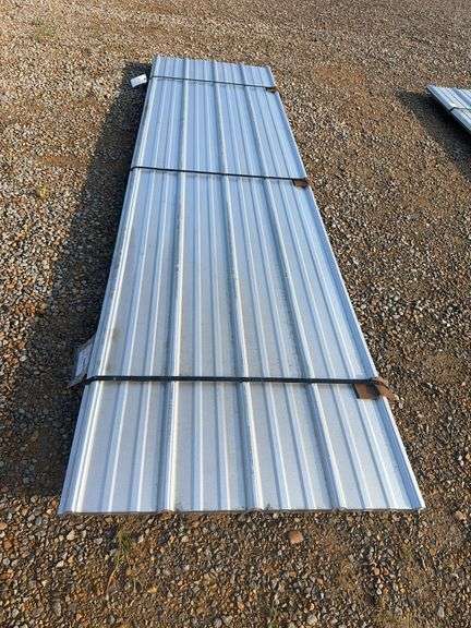 25 Pieces of 29 Gauge Metal Pole Barn Siding, 3'x12' Galvalume image