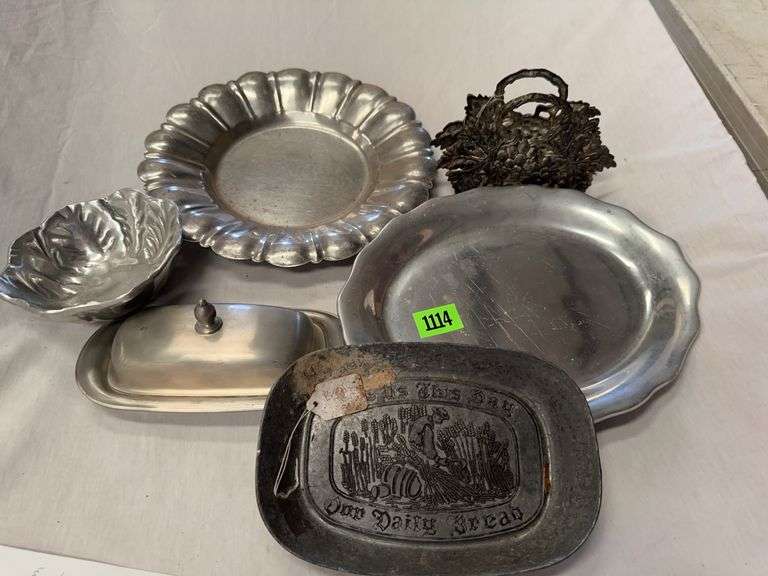 Pewter Dish and Plate Collection image