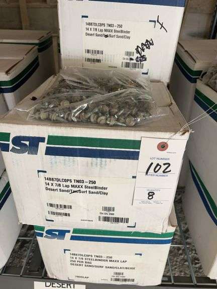8 Boxes 14 x 7/8 Lap MAXX SteelBinder Screws image
