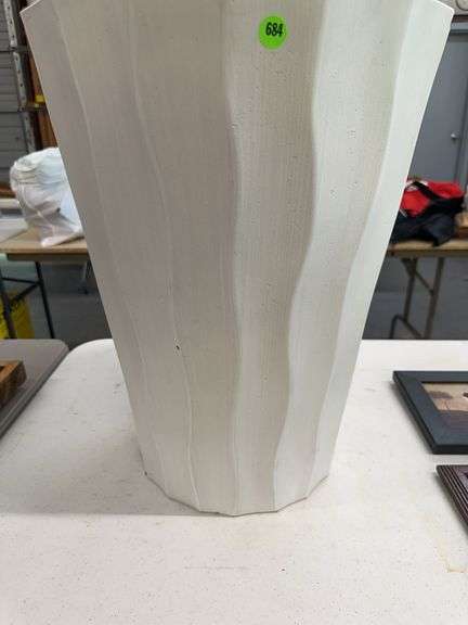 Textured White Planter Pot image