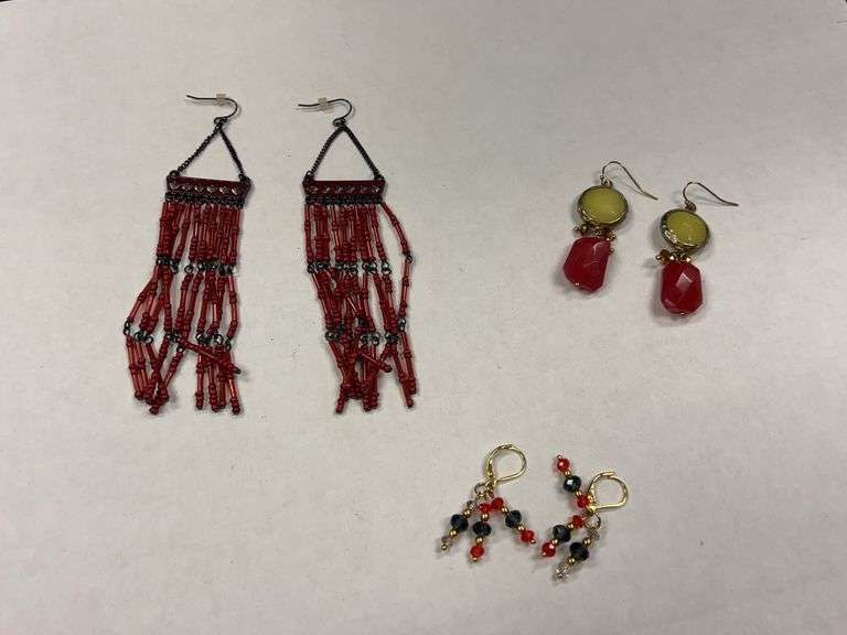 Group of Three Pairs of Fashion Earrings image