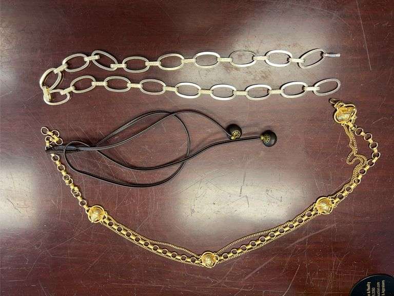 Three Fashion Belts: Chain and Cord image