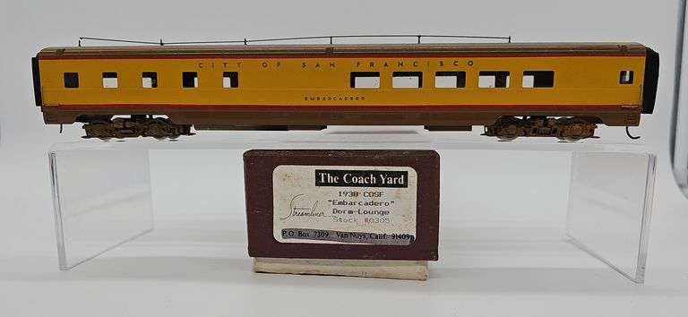 THE COACH YARD HO BRASS 1938 COSF "EMBARCADERO" DORMITORY-LOUNGE STREAMLINER STOCK #0305 image