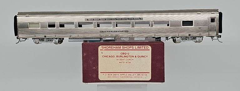 Shoreham Shops Limited HO Brass CB&Q 50-Seat Coach Cars #4731–4734 image