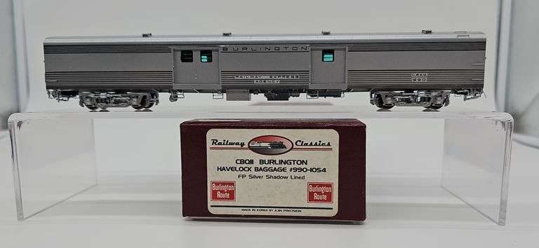 RAILWAY CLASSICS HO BRASS CBQ "HAVELOCK" BAGGAGE CAR image
