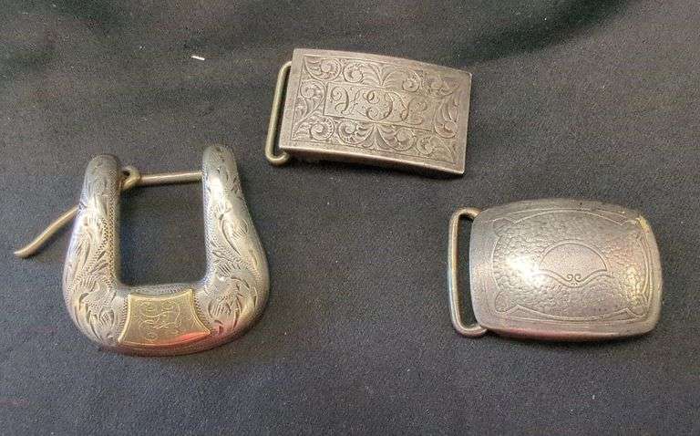 Sterling silver belt buckles 56.8g