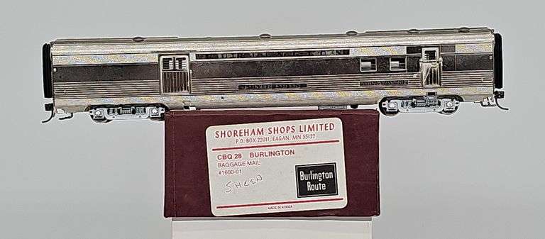 Shoreham Shops Limited HO Brass CB&Q Baggage–Mail Cars #1600–1601 image
