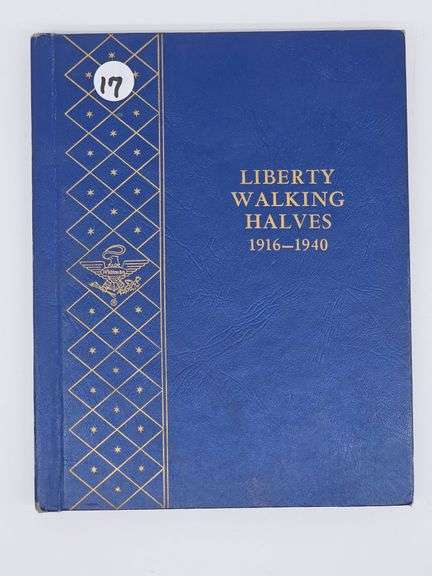 United States Silver Album of Thirty-Eight Walking Liberty Half Dollars(1916-1940)