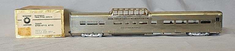 ORIENTAL LIMITED HO BRASS CBQ "SILVER RIVER" COACH image