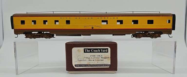 COACH YARD HO BRASS COLORADO & SOUTHERN "LITTLE NUGGET" DORMITORY LOUNGE CAR image