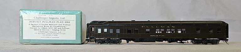 CHALLENGER IMPORTS 2104 HO BRASS "POPLAR FLATS" PASSENGER CAR image