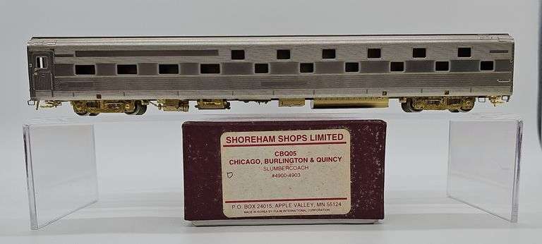SHOREHAM SHOPS LIMITED HO BRASS CBQ SLUMBERCOACH #4900-4903 image