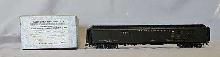 AURORA SHOPS LTD. HO BRASS 60' RAILWAY POST OFFICE (RPO) image