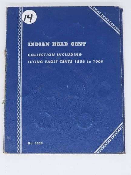 United States Album of Fifty-Eight Indian Head Cents