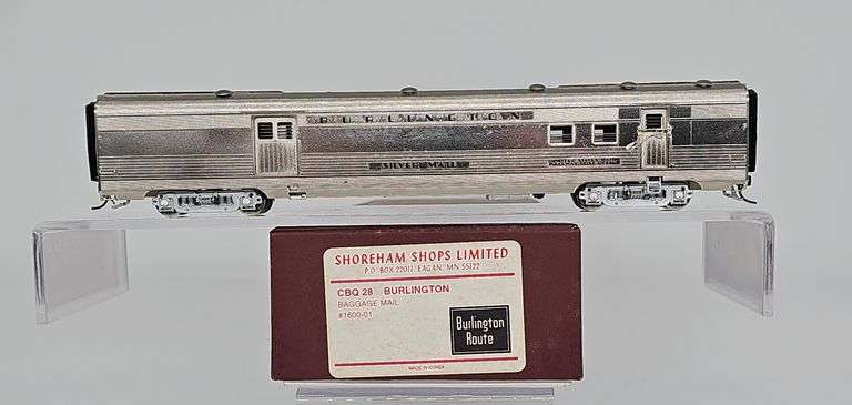 Shoreham Shops Burlington CBQ 28 “Silver Mail” Baggage Mail image