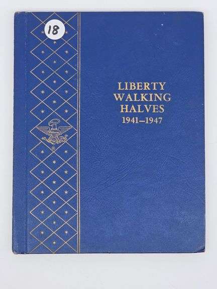 United States Silver Album of Twenty Walking Liberty Half Dollars(1941-1947)