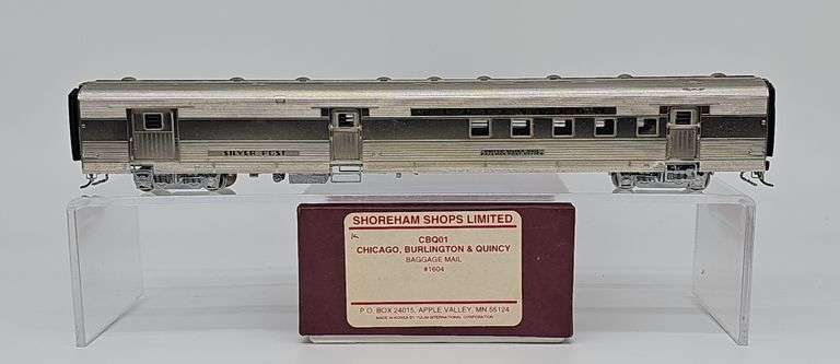 Shoreham Shops Limited HO Brass CB&Q Baggage–Mail Car #1604 image