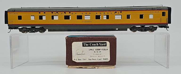 THE COACH YARD HO BRASS 1941 COSF/COLA 4-4-2 SLEEPER STREAMLINER STOCK #0315 image