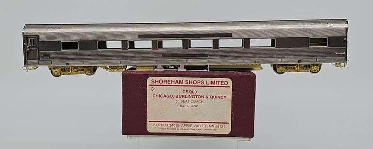 SHOREHAM SHOPS LIMITED HO BRASS CBQ 50-SEAT COACH #4737-4741 image