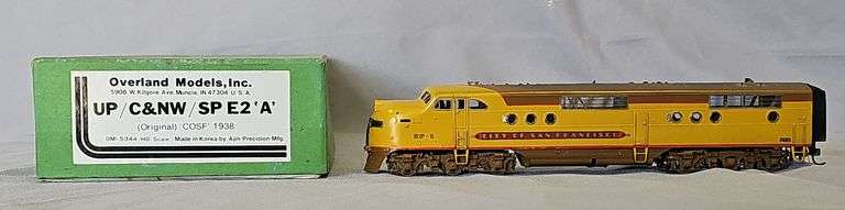 OVERLAND MODELS 5344 HO BRASS EMD E2A CITY OF SAN FRANCISCO ORIGINAL 1938 CONFIGURATION image