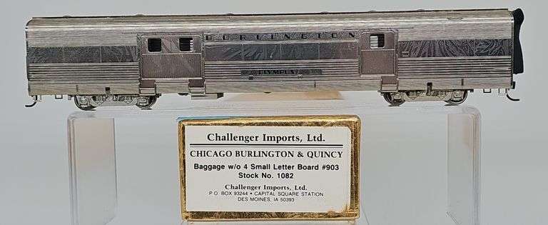 Challenger Imports Chicago Burlington & Quincy Baggage Car #903 Stock No. 1082 image