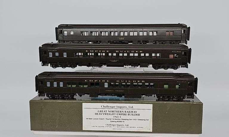 Challenger Imports Great Northern Railway Heavyweight Empire Builder 3-Pack image