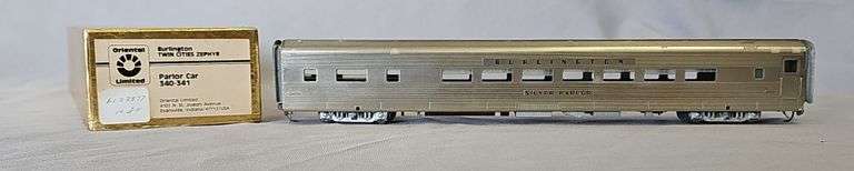 ORIENTAL LIMITED HO BRASS CBQ "SILVER PARLOR" PASSENGER CAR image