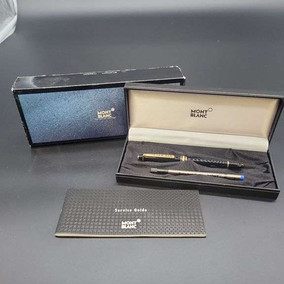 Montblanc Meisterstuck model 164 ball point pen box and papers image