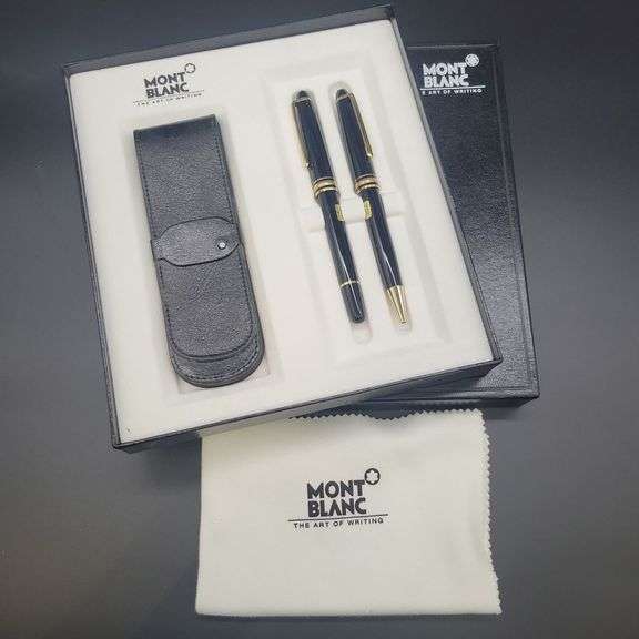 Montblanc Meisterstuck fountain and roller pen set image