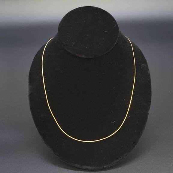 14k Italy 24" yellow gold chain 1.73 dwt image