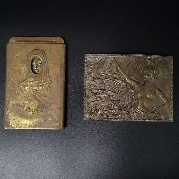 2 Coca Cola Fantasy belt buckles image