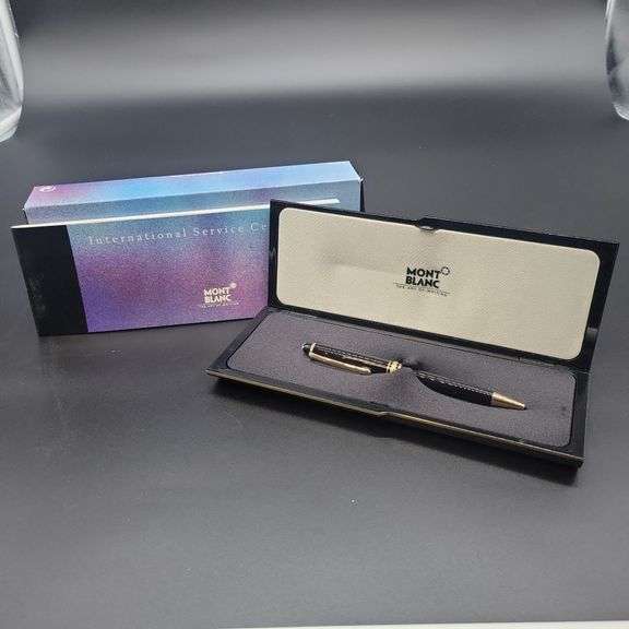 Montblanc Meisterstuck 164 ball point pen box and papers image