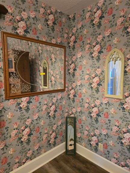 2 wall mirrors Warren Kimble print image