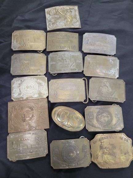 16 Brass Belt Buckles image