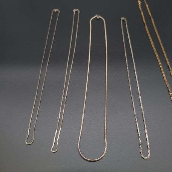 Sterling Silver necklaces and a costume necklace image