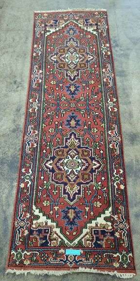 Handknotted Persian Heriz Rug 95x31" image