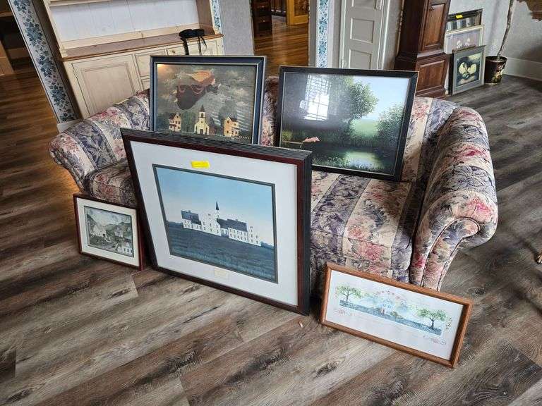 Five folk Art prints image