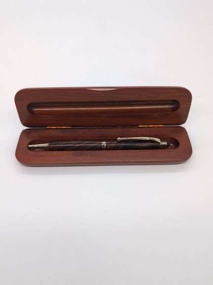 wooden pen and wooden box unsigned image