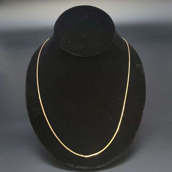 14k Italy yellow gold 22" chain 2.72 dwt image