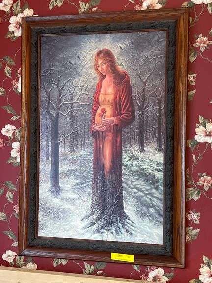 Tree lady framed print image