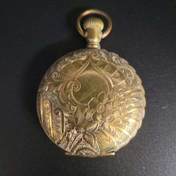 "The King" hunt case pocket watch (no crystal not running) image